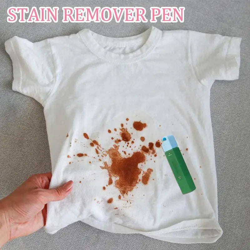 12ML White Clothes Stain Remover Pen Strong Portable Waterless Oil Laundry Stain Removers No Washing Double-Headed Bleach Pen