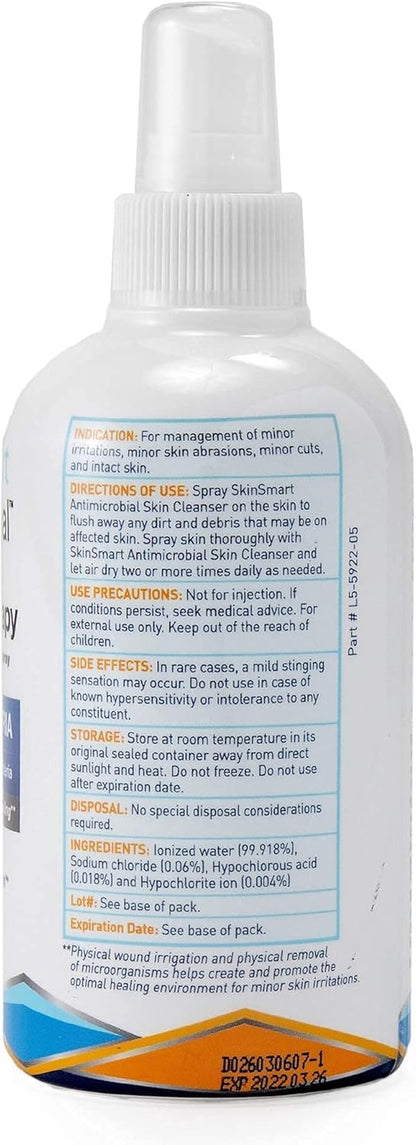 Eczema Therapy with Hypochlorous Acid, Removes Bacteria so Skin Can Heal, for Adults, Kids and Seniors, 8 Ounce Clear Spray