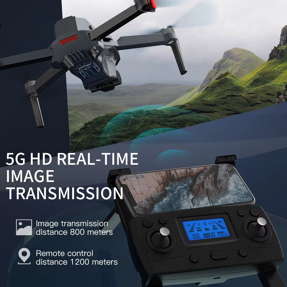 Flyxinsim SG907 MAX 3 Axis Gimbal 4K Brushless Drone with Camera Wide Angle 5G Wif GPS RC Quadcopter Vs SG906 Pro2 Drone