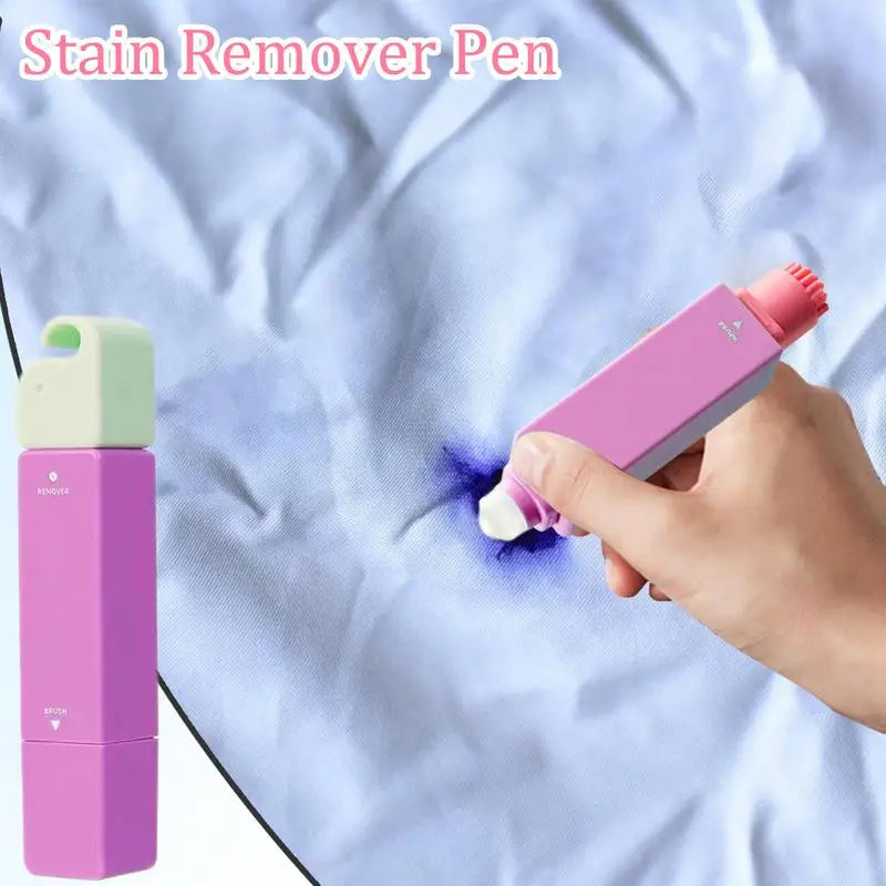 12ML White Clothes Stain Remover Pen Strong Portable Waterless Oil Laundry Stain Removers No Washing Double-Headed Bleach Pen